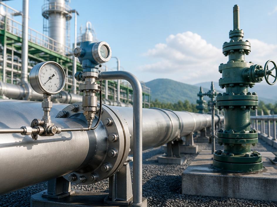 Carbon capture CO₂ transport pipeline and wellhead equipment